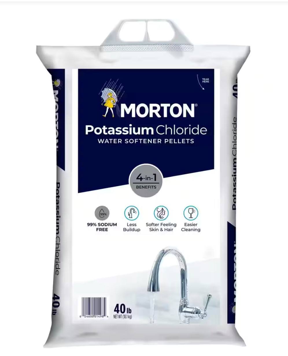 POTASSIUM CHLORIDE PELLETS (MORTON) 40 LBS